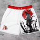 Chic Stylish Y2K Graphic Letter Print Gym Shorts for Men Quick Dry Breathable Shorts with Pockets Casual Workout Fitness Running