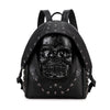 3D Backpack 3D  PU Leather Skull Studded Computer Backpack