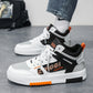 Men’s White Mid-Top Casual Sneakers