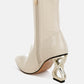 Gaias Fantasy Heel Patent Faux Leather Boots