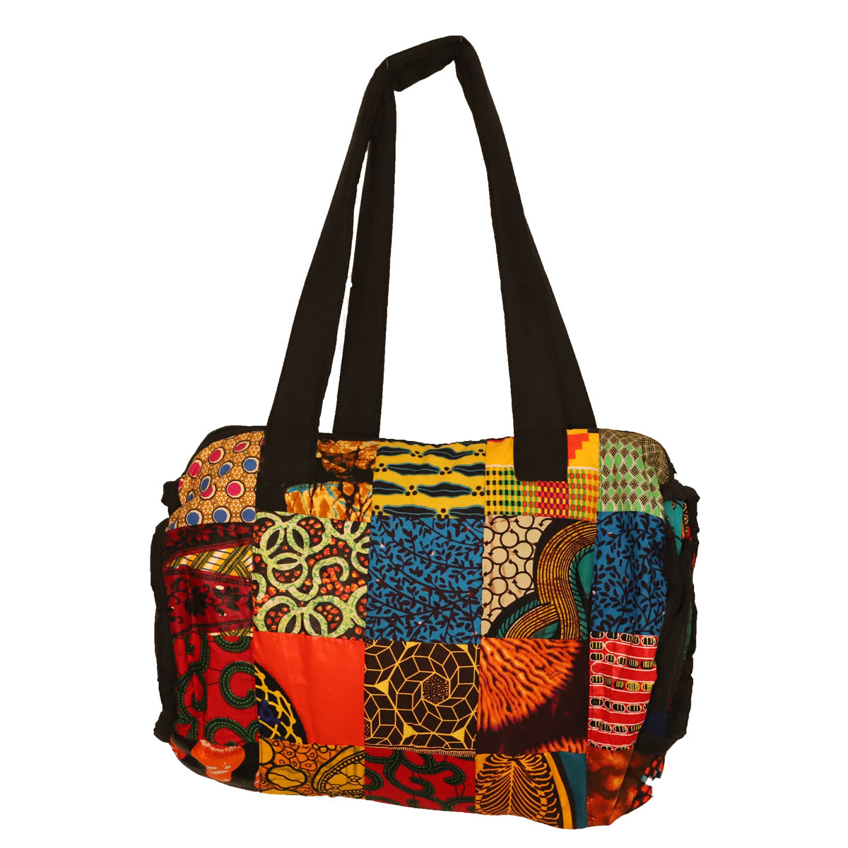 Kitenge Patch Handmade Duffle Bag