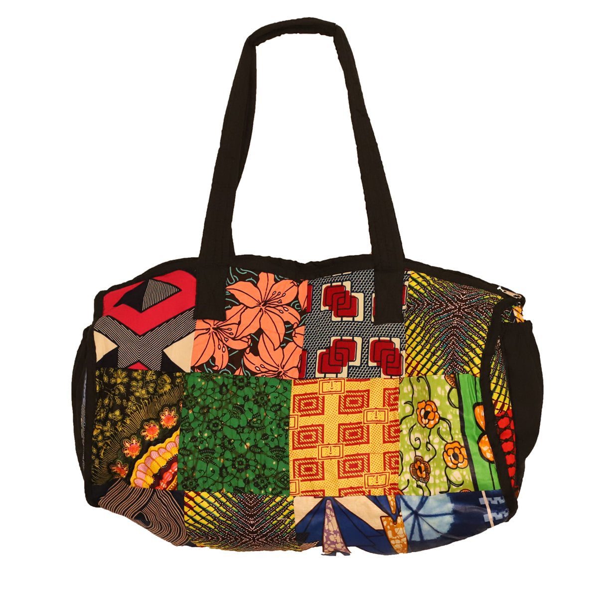 Kitenge Patch Handmade Duffle Bag