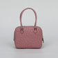 Womens Genuine Ostrich Skin Leathe Top Handle Bag