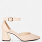 Myla Faux Leather Metallic Sling Heeled Sandals By RAG-0