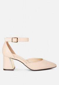 Myla Faux Leather Metallic Sling Heeled Sandals By RAG-0