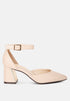 Myla Faux Leather Metallic Sling Heeled Sandals By RAG-0