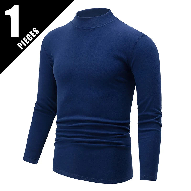 Men's Semi High Neck Fashionable