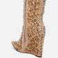 Trend Titan Diamante Slim Wedge Heel Boots