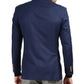 Men's Warwick Gold Button Slim Fit Navy Blazer