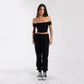 0891 - Women's Off Shoulder Cropped Tee