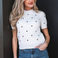 Azariah Bubble Short Sleeve Sweater