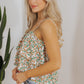 Kaiya Floral Spaghetti Strap Ruffle Summer Tank Top