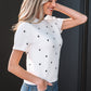 Azariah Bubble Short Sleeve Sweater