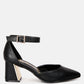 Myla Faux Leather Metallic Sling Heeled Sandals By RAG-5