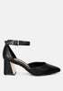 Myla Faux Leather Metallic Sling Heeled Sandals By RAG-5