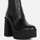 Shasha High Platform Block Heel Chelsea Boots-1