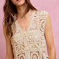 SO ME Summer Crochet Patterned Sleeveless Vest Top - EKOMSHOP product image
